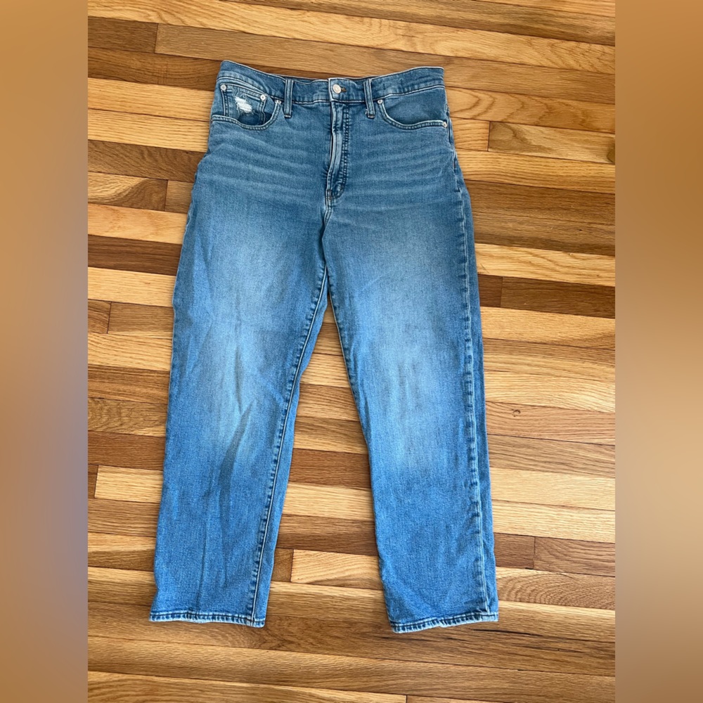 Madewell The perfect vintage straight crop jeans size 30